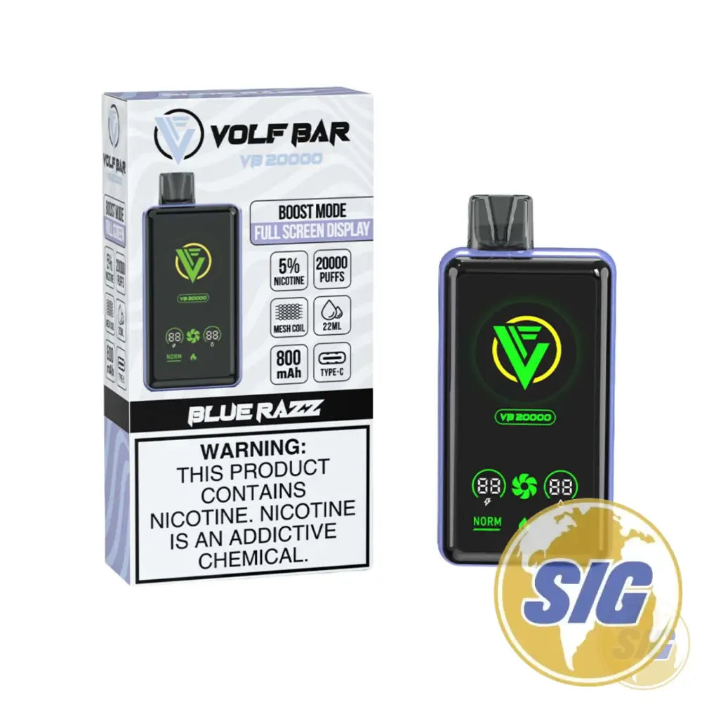 Volf Bar VB 20k Puffs Disposable Vape - Blue Razz Ice