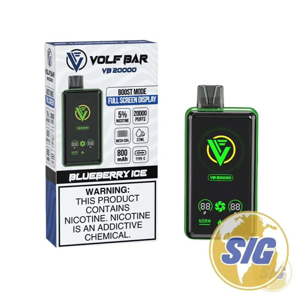 Volf Bar VB 20k Puffs Disposable Vape - Blueberry Ice