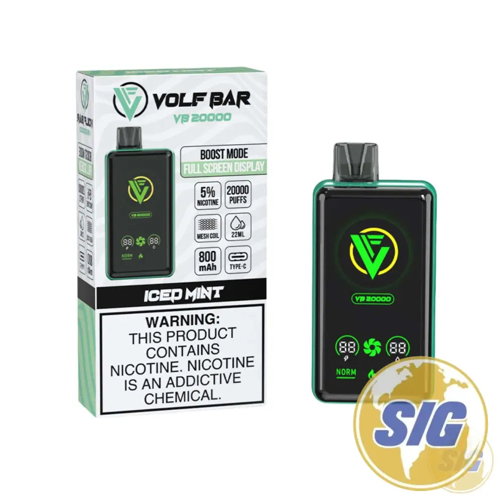 Volf Bar VB 20k Puffs Disposable Vape - Iced Mint