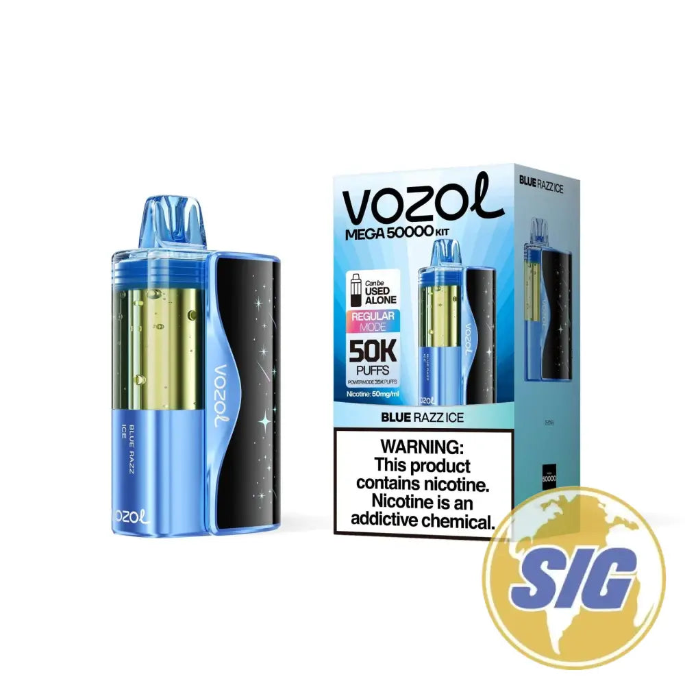 Vozol Mega 50K Kit - Blue Razz Ice