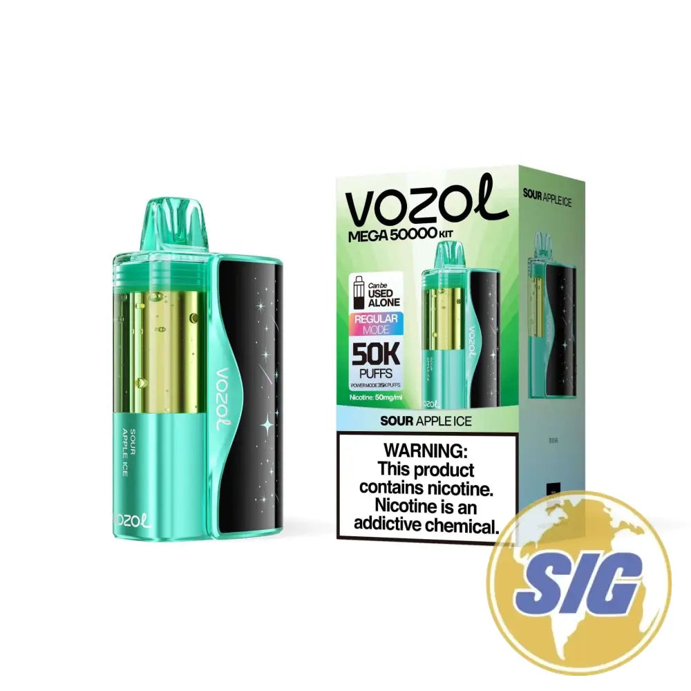 Vozol Mega 50K Kit - Sour Apple Ice