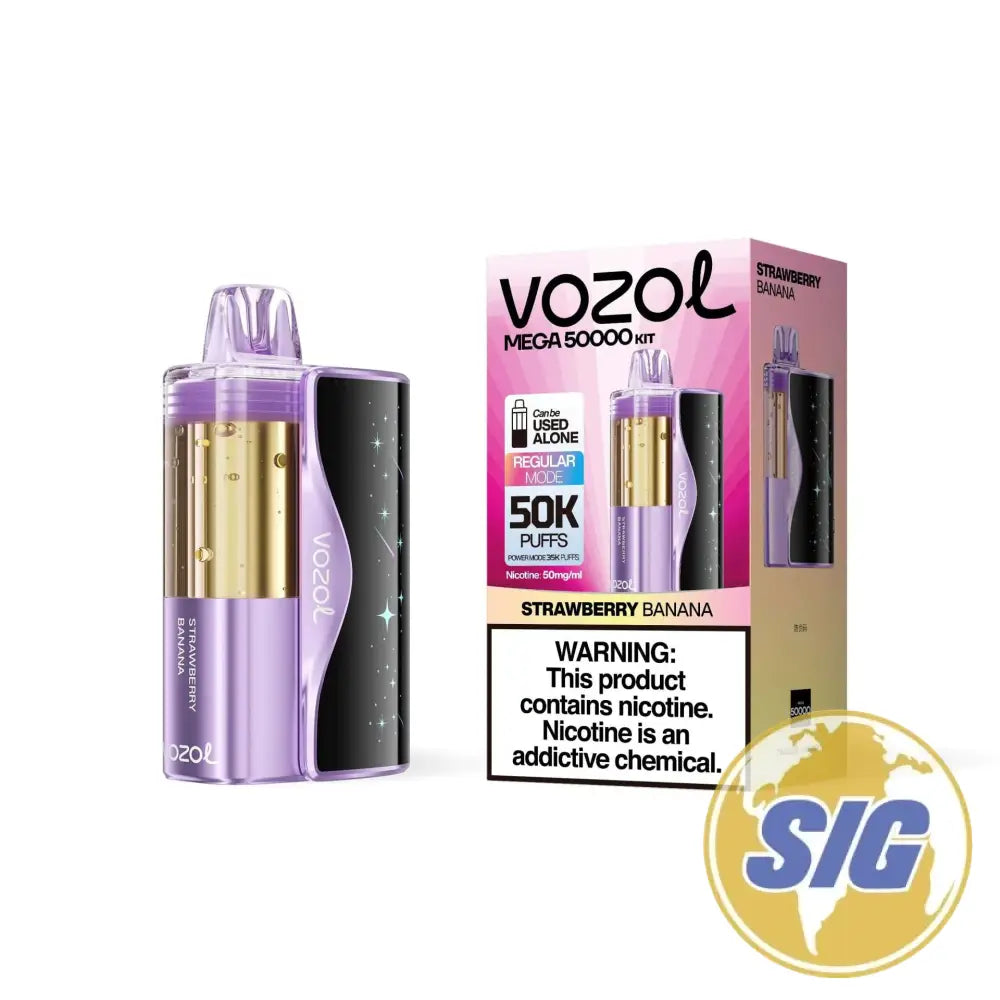 Vozol Mega 50K Kit - Strawberry Banana