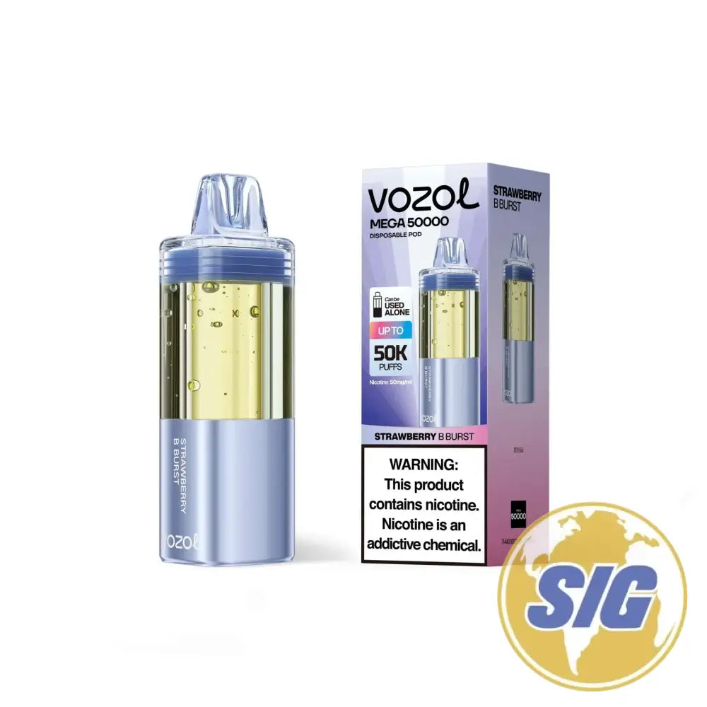 Vozol Mega 50K Pod - Strawberry B Burst