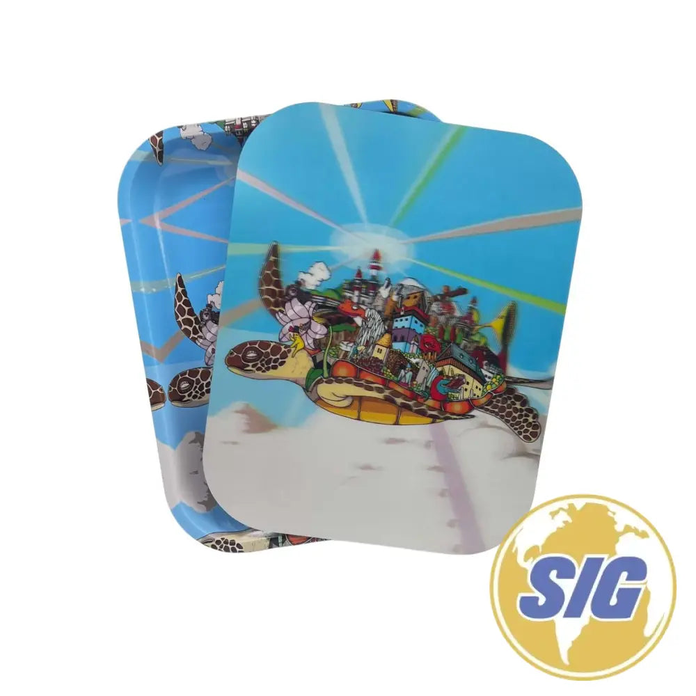 X-Large 12″ x 11″ Magnetic 3D Trays With Lid - Design #34