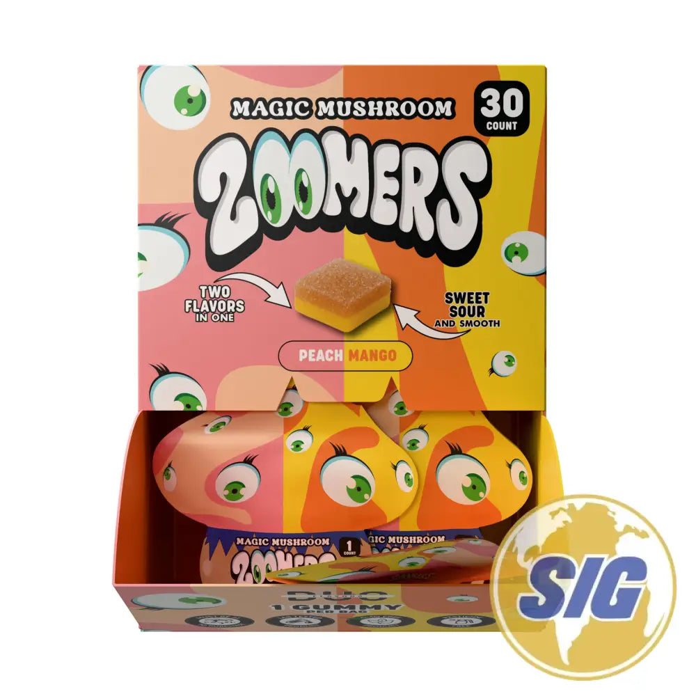 Zoomers Magic Mushroom Gummies 30cnt - Peach Mango