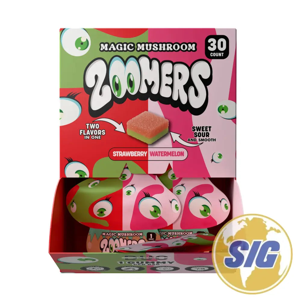 Zoomers Magic Mushroom Gummies 30cnt - Strawberry Watermelon