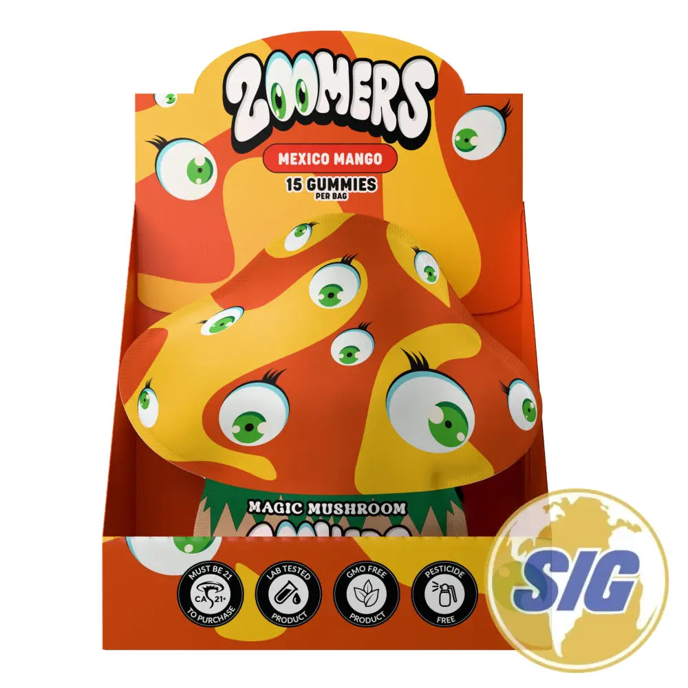 Zoomers Magic Mushroom Gummies 5cnt - Mexico Mango