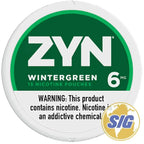 Zyn Nicotine Pouch 5CNT/Sleeve - 6MG / Wintergreen
